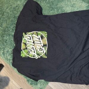 Santa Cruz Skateboards Black Short Sleeve Tee